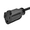 Monoprice SJT Extension Cord, 16 AWG, Indoor, 16/3, 1 Outlets, 5-15R, Black, 5-15P, 6 ft 5299 - alternate 8